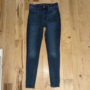 American eagle super high rise jeggings size 2